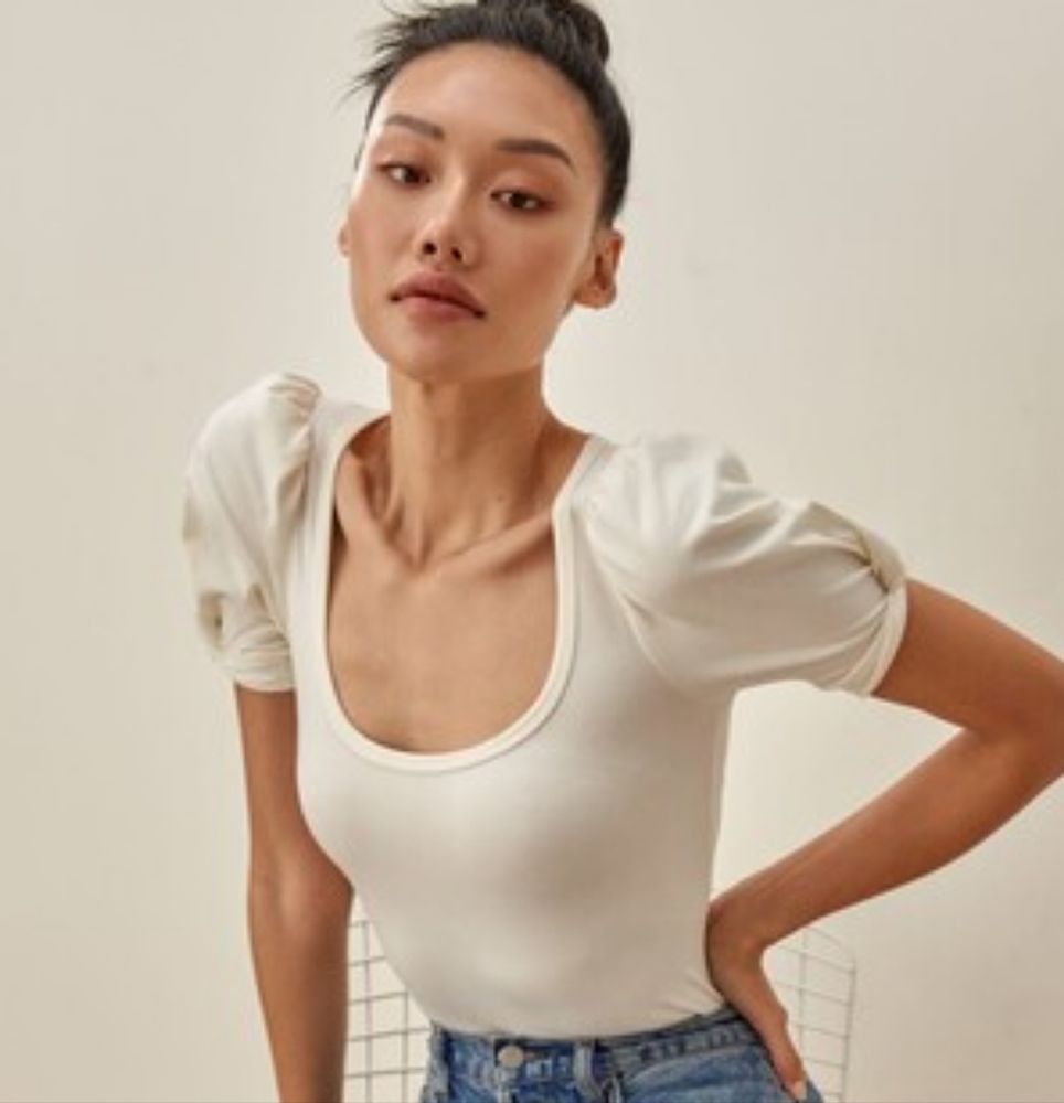 Reformation Ivory Frances Top